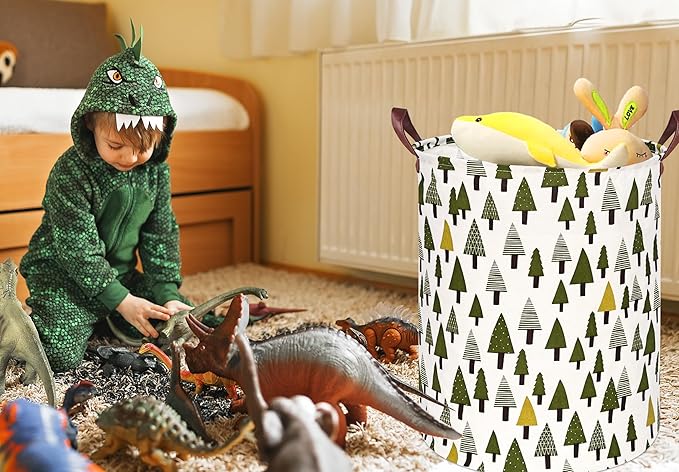 Xmas Storage Basket Laundry Hamper Gifts Organizer Bins Toy Box Laundry Basket Large Canvas Collapsible Chest for Home/Dorm/Kitchen/Pet/Office/Closet/Shelf/