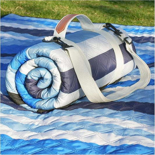 Waterproof Beach Blanket Picnic Outdoor Mat Extra Large Women Men Family Summer Vacation Essentials Lake Day Must-Haves Travel Accessories Supplies Camp Gear Stuff Necessities Items Gadget Needs Gift