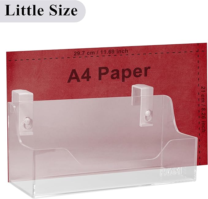 Bedside Caddy Hanging Storage Basket Little Size Plastic Beside Shelf Hang-on Storage Organizer for Collage Dorm Bunk Bed,Changing Table - Bedroom Essentials for Phone,Mini Speaker,Tissues (Clear)