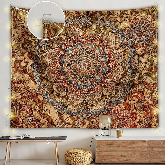 20 Pieces Self Adhesive Clips, Wall Clips,Tapestry Hangers,Photo Holders for Paper Flag Hanger,Sticky Clip for Teachers,Double-Sided Adhesive Spring Clip for Poster Home Office Rope