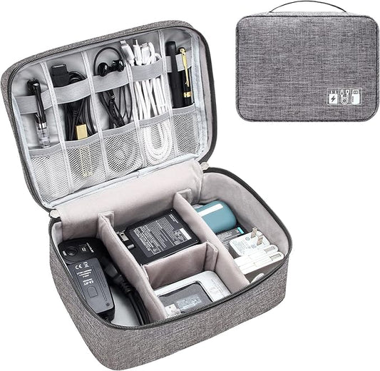 Electronics Organizer Travel Cable Organizer Bag Waterproof Portable Digital Storage Bag Electronic Accessories Case Cable Charger Organizer Case