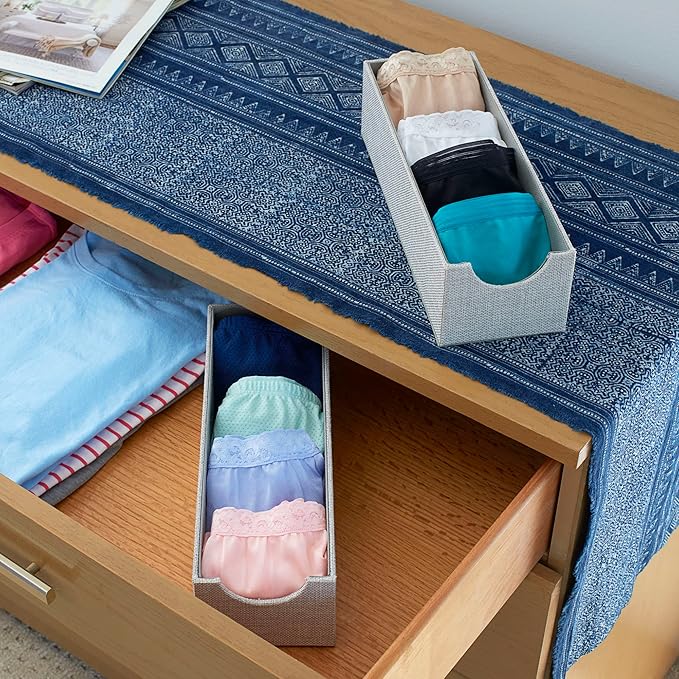 Household Essentials Narrow Organizer Tray 2 Pack, Gray