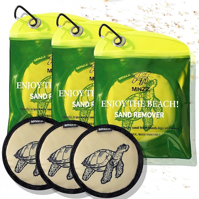 Beach Sand Remover Sand Eraser Kids Women Men Family 2026 Summer Vacation Essentials Cruise Must Haves Day Travel Accessories Supplies Gear Stuff Necessities Items Thing Gadgets Wear Needs Gift 3Pcs