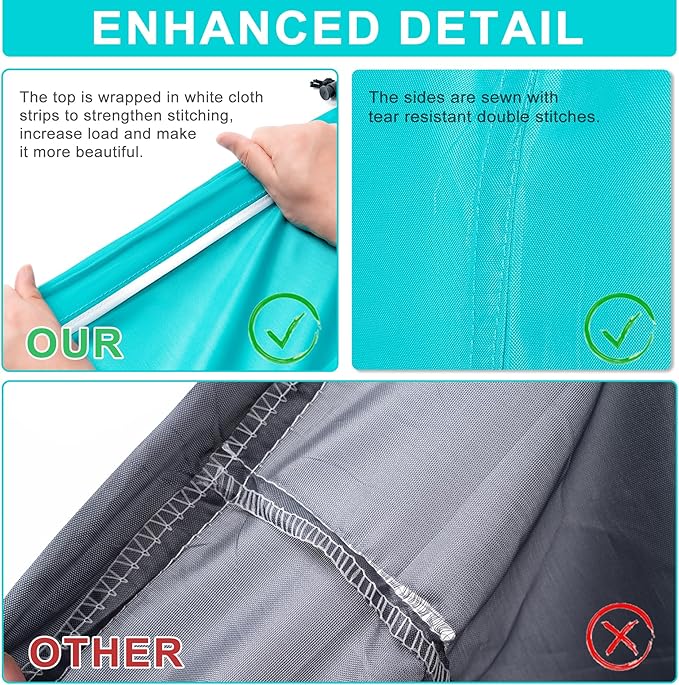 2 Pack 28" x 40" Travel Laundry Bag, Machine Washable Dirty Clothes Organizer with Drawstring, Large Enough to Hold 4 Loads of Laundry, Easy Fit a Laundry Hamper or Basket Travel Essentials