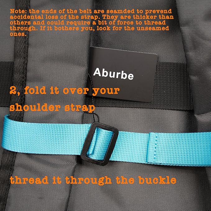 Backpack Chest Strap, Universal Add on Adjustable Sternum Strap, School Chest Belt Replacement, with Heavy Duty Quick Release Buckle Clip, for Travel, Hiking, Camping (Blue)