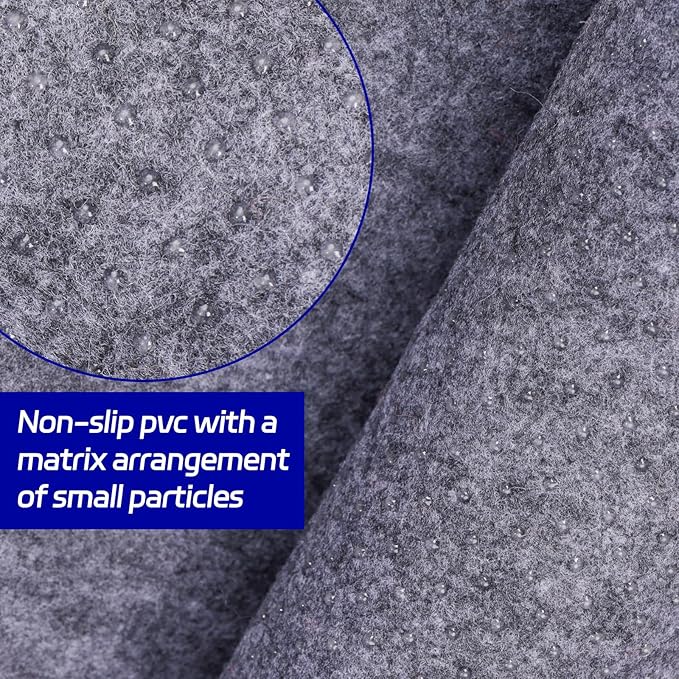 Non Slip Rug Pad 6 x 9 Ft, Felt Under Rug Cushioning, Carpet Padding for Area Rugs on Hardwood, Laminate & Tile Floors, Keeps Rugs Secure