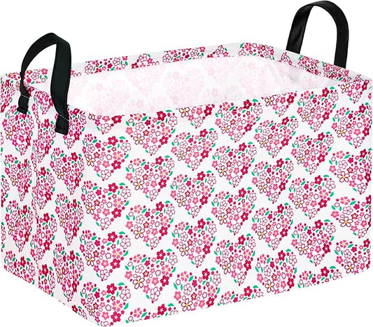 Kids Hamper Storage Bins Organizer Toy Box Laundry Basket Large Canvas Collapsible Chest for Home/Dorm/Kitchen/Pet/Office/Closet/Shelf/Gift Baskets