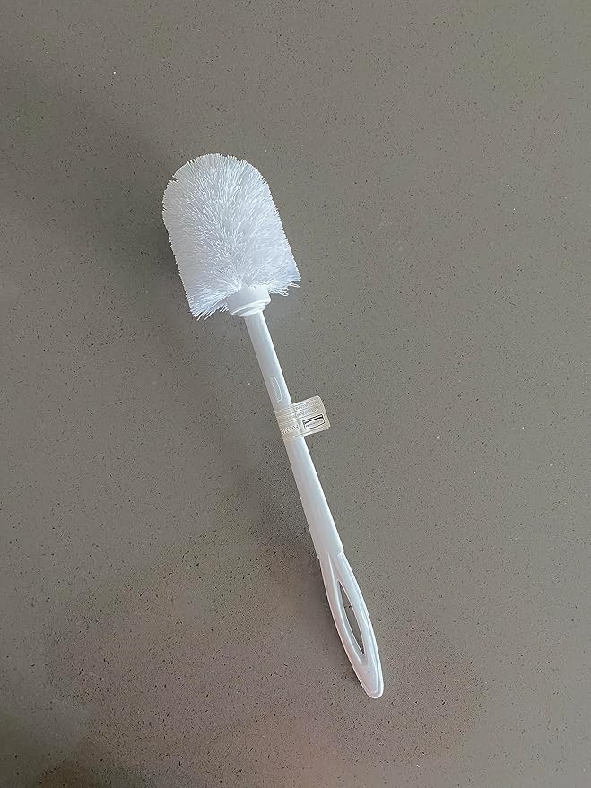 Rubbermaid Commercial Products 15" Toilet Brush, White, Toilet Bowl Brush for Bathroom, Professional/Janitorial Scrub, (Pack of 2)