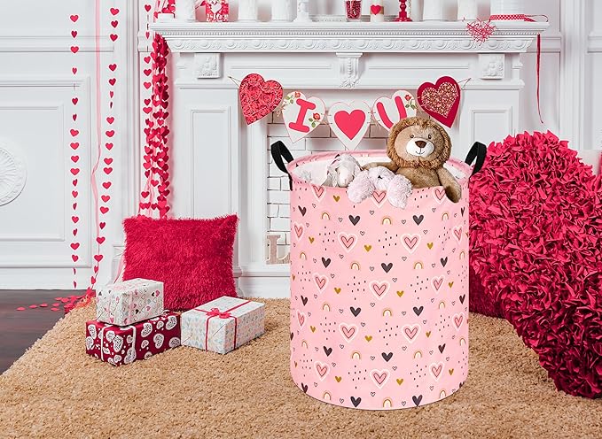 Round Laundry Basket Storage Bins Nursery Hamper Gift Baskets for Home,Office,Home Decor