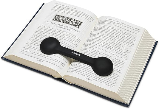 Bookmark/Weight-Page Holder-Holds Books Open and in Place-Black-by Superior Essentials