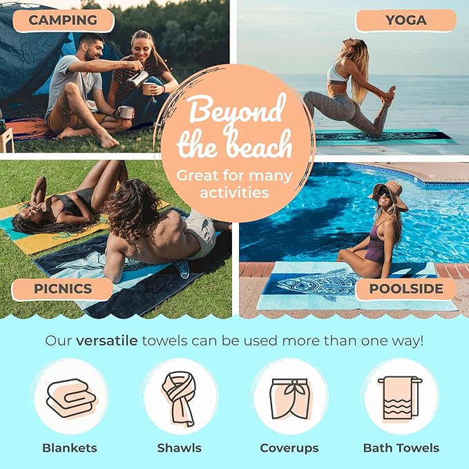Nova Blue Pineapple Beach Towel – Yellow and Green with A Tropical Design, Extra Large, XL (34”X 63”) Tropical Fruit, Yellow Beach Towel with Unique Design Made from 100% Cotton