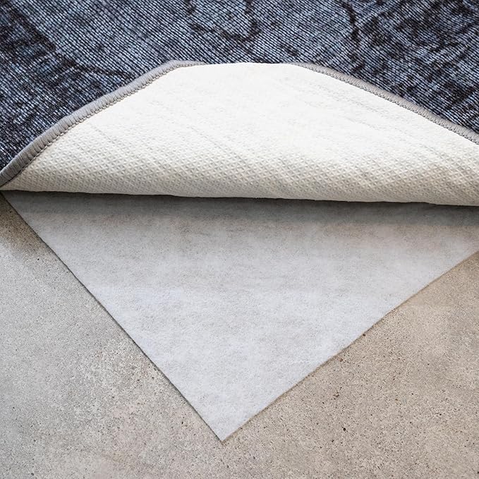 Teebaud 3' x 12' Non-Slip Rug Pad, Reversible Gripper, Non Skid Pads for Hardwood, Vinyl, Tile, Laminate Floors, Keep Area Rugs Secure, Natural Materials Safe for Indoor Flooring, ¼” Thick