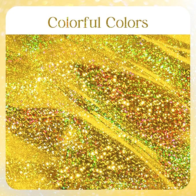 Just Shimmer Sparkling Holographic Laser Tablecloth - Shimmering, Waterproof, Easy to Clean - Ideal for Bachelorette, Birthday, Wedding, and Anniversary Party Decorations (Green & Gold, 2)