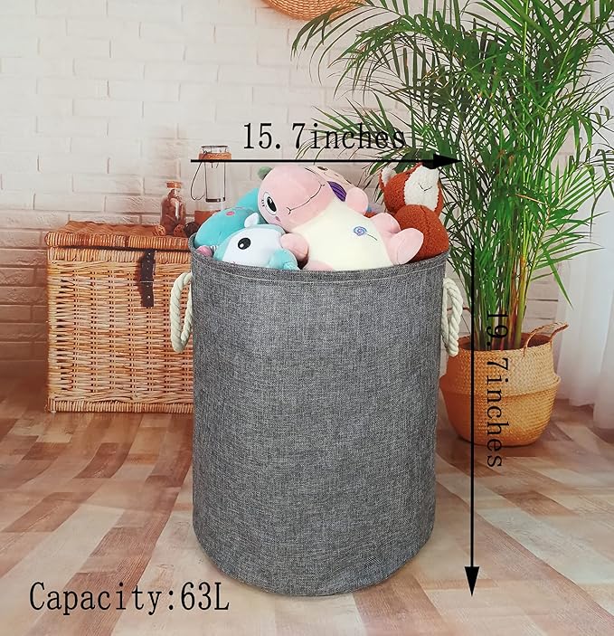 Round Laundry Basket Storage Bins Nursery Hamper Gift Baskets for Home,Office,Home Decor