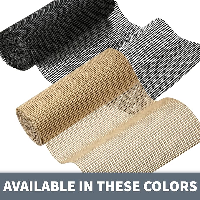 Sterline Shelf Drawer Liner Non-Adhesive Liners for Kitchen Cabinets Cupboard Pantry Non-Slip Waterproof Oil Proof Shelf Liners 12" x 20 ft Tan Shelf Paper