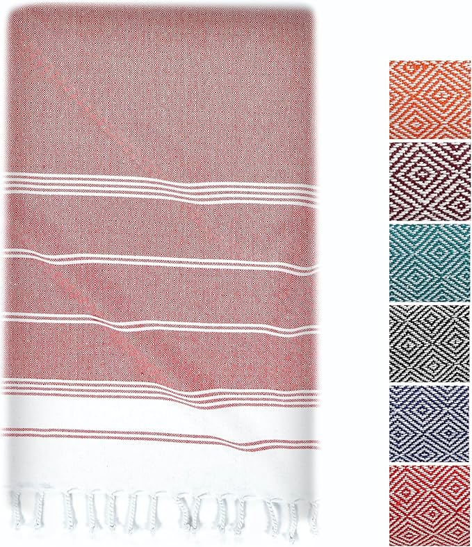 LANE LINEN Extra Large Beach Towel, Beach Towels Oversized, Pre-Washed, Quick Dry Pool Towels, Stylish Light Beach Towel for Women, Absorbent & Sand Free Towel, 39"x71" - Hibiscus