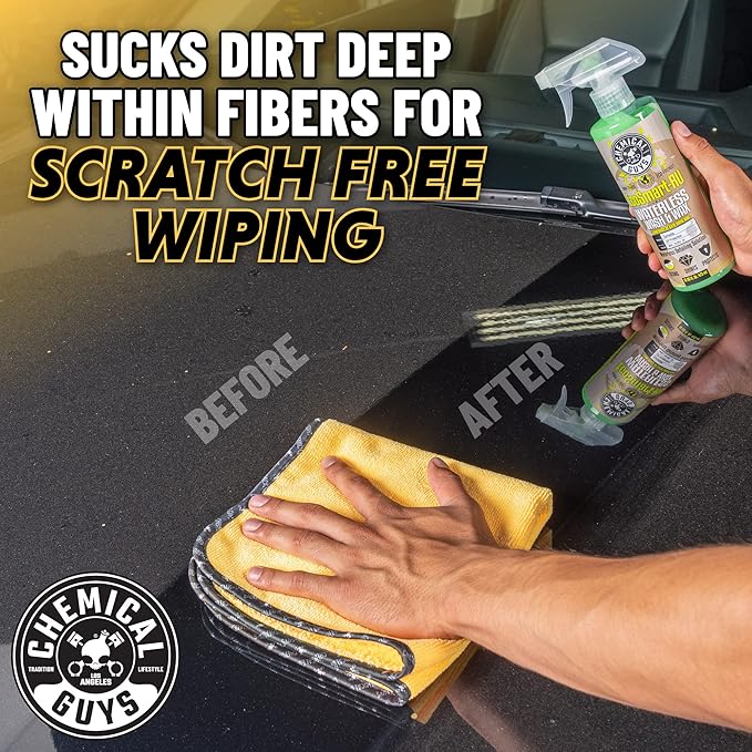 Chemical Guys Miracle Dryer Microfiber Drying Towel 2 Pack (36" x 25") - Super Absorbent and Scratch-Free Drying for Cars, Trucks, and SUVs (MIC72102)