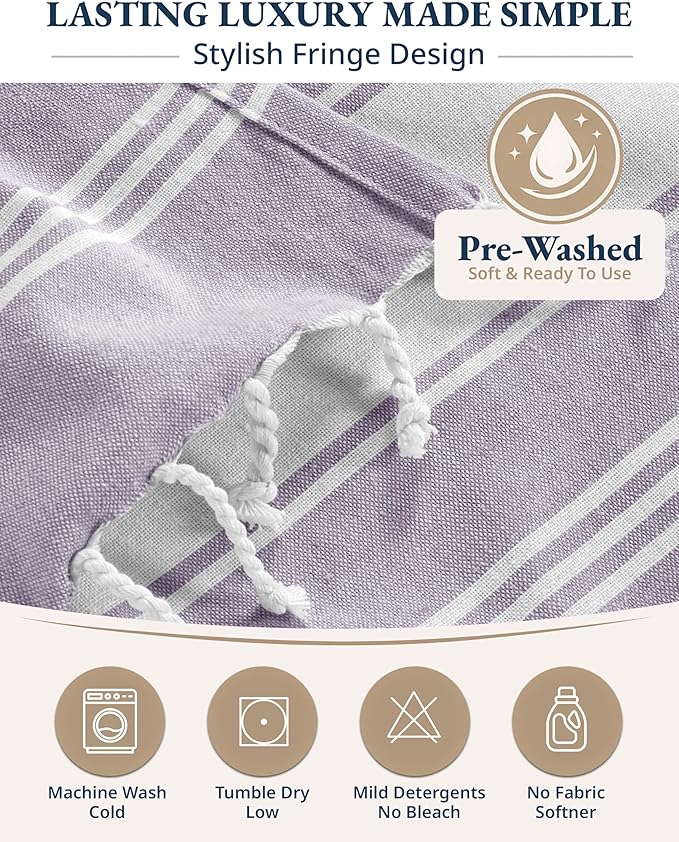 LANE LINEN Turkish Beach Towels Set of 12, Oversized Beach Towel, Lightweight Beach Essentials for Women, Large Pool Towel, Absorbent & Quick Dry, Sand Free Beach Towel, 39"x71" - Dazzling Dozen