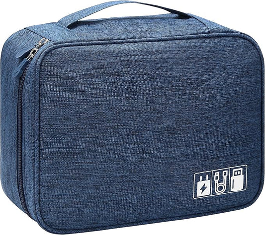 VOCUS Electronics Organizer Travel Cable Organizer Bag for Electronics Accessories, Portable Tech Carrying Large Storage Case for Charger, Cord, Power Bank, Hardware