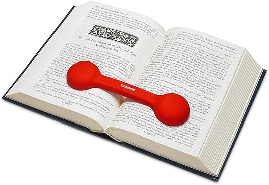 Bookmark/Weight-Page Holder-Holds Books Open and in Place-RED-by Superior Essentials