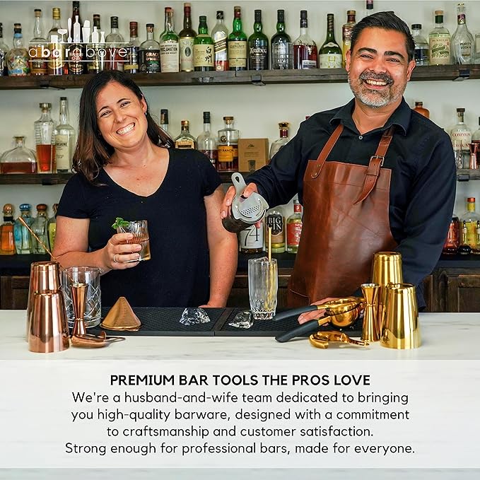 A Bar Above Gold Citrus Peeler, Stainless Steel Fruit Peeler for Garnishes and Cocktail Twists, Comfortable Grip Peeling Tool for Oranges, Lemons, Limes, Bartender Accessory, Kitchen Essentials, Gold