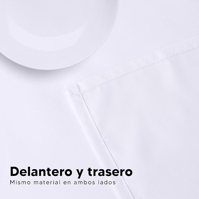 Utopia Kitchen Rectangle Table Cloth 2 Pack (60x84 Inches, White), Machine Washable Polyester Table Cover for Dining, Buffet Parties, Picnics, Events, Weddings and Restaurants