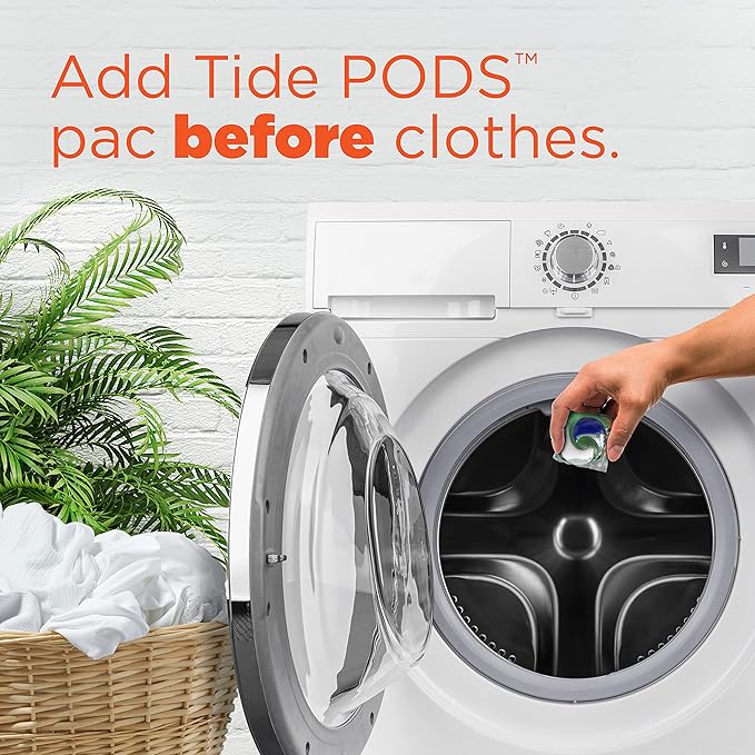 Tide Hygienic Clean Power PODS Laundry Detergent Pacs, Original Scent, 25 Count, Removes Visible and Invisible Dirt