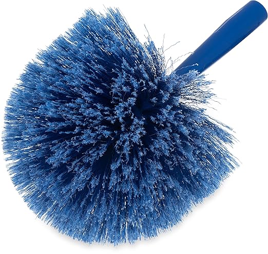 SPARTA Flo-Pac Round Duster Head With Soft Flagged Bristles, Cleaning Essentials for Commercial and Home Use, 1 Count, Blue