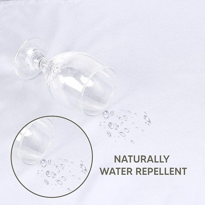 Utopia Kitchen Rectangle Table Cloth 1 Pack (60x84 Inches, White), Tablecloth Machine Washable, Polyester Table Cover for Dining, Buffet Parties, Picnics, Events, Weddings and Restaurants