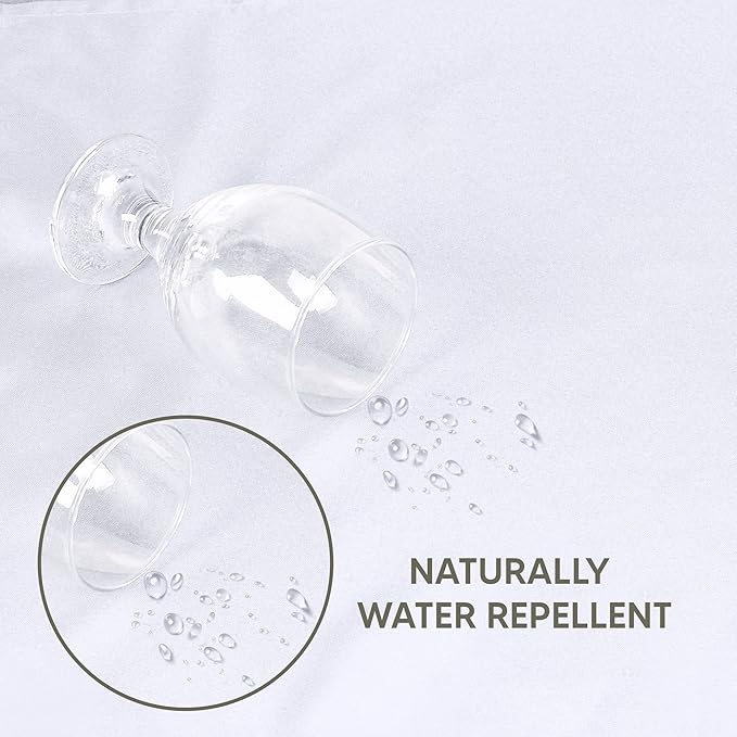 Utopia Kitchen Rectangle Table Cloth 2 Pack (54x78 Inches, White), Machine Washable Polyester Table Cover for Dining, Buffet Parties, Picnics, Events, Weddings and Restaurants