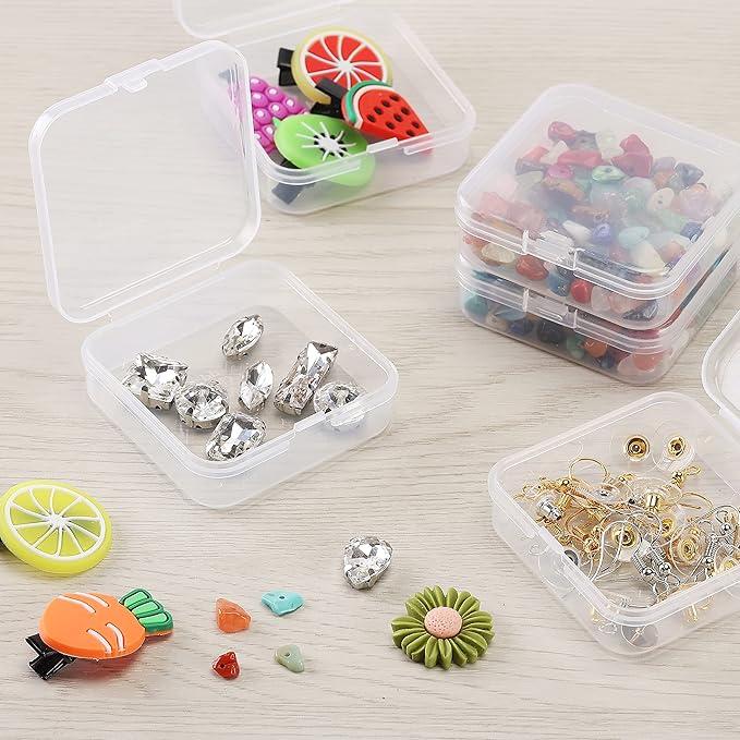 Mr. Pen - Small Plastic Containers, Clear, 12 pcs, Small Bead Organizer, Small Containers for Organizing, Bead Containers, Small Plastic Box, Mini Containers, Small Plastic Storage Containers
