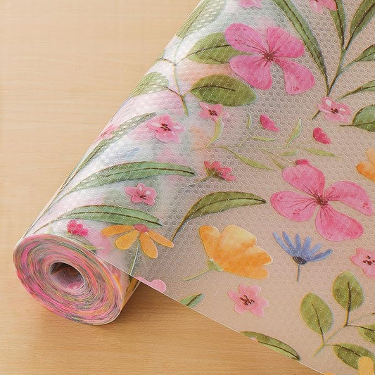 Cooyes Shelf Liner – Premium Non-Adhesive Cabinet & Drawer Liner for Kitchen – Waterproof Shelf Paper with Modern Pattern – Durable EVA Cabinet Mat – Easy to Cut （17.5" W x 197" L）