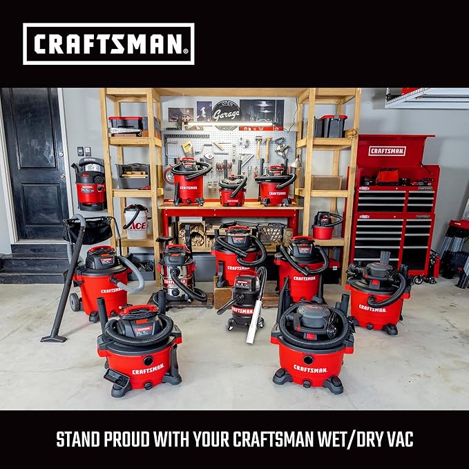 CRAFTSMAN CMXZVBE38605 1-1/4 in. Extension Wand Wet Dry Vac Attachment, Industrial-Grade Shop Vacuum Accessory for Extending Reach While Cleaning, Fits 1-1/4 in. Hose Diameter