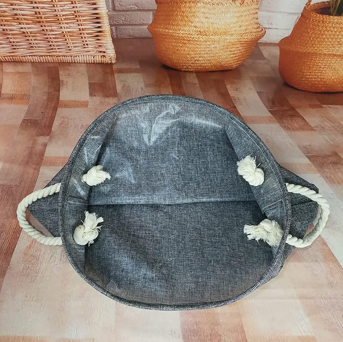 Round Laundry Basket Storage Bins Nursery Hamper Gift Baskets for Home,Office,Home Decor