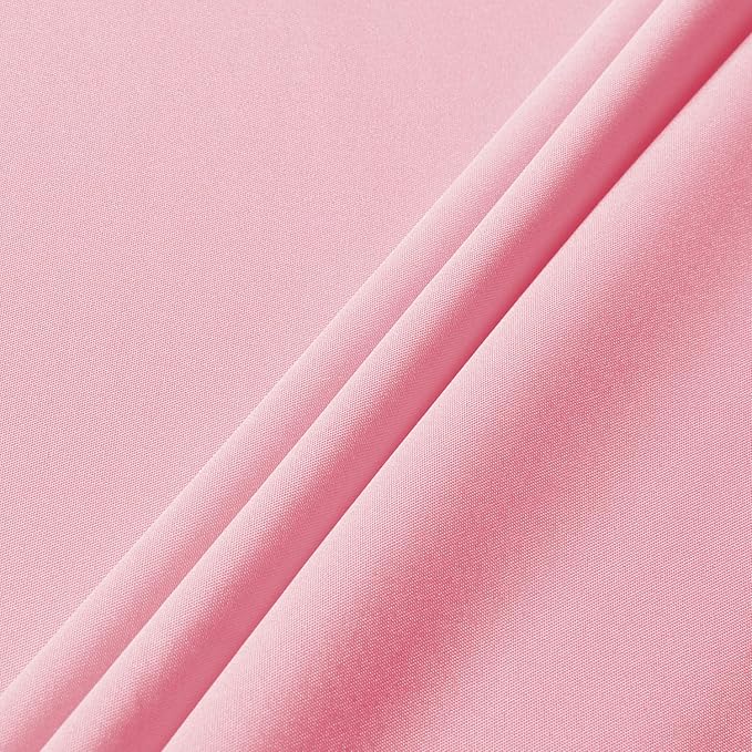 sancua Rectangle Tablecloth - 70 x 120 Inch - Stain and Wrinkle Resistant Washable Polyester Table Cloth, Decorative Fabric Table Cover for Dining Tables, Buffet Parties and Camping, Pink