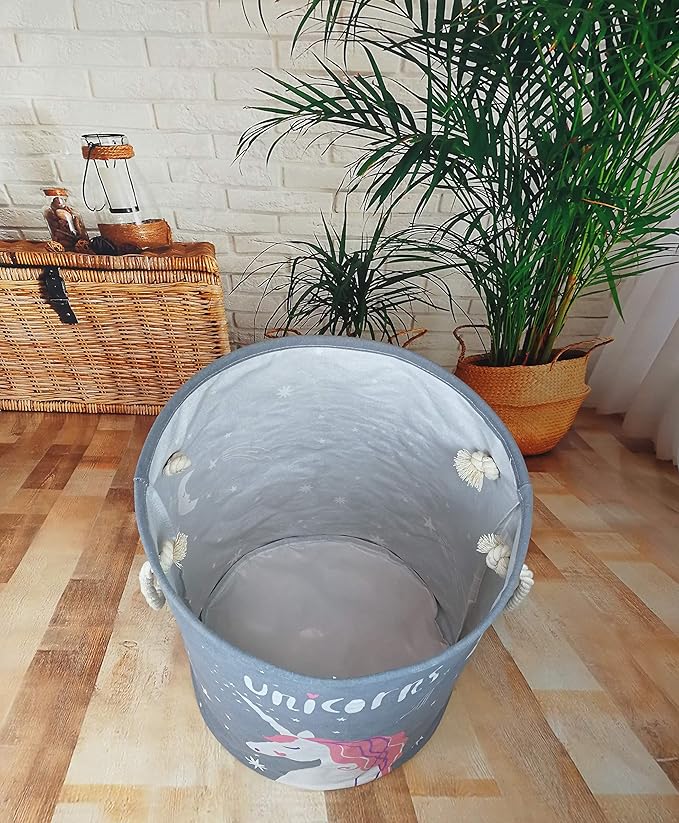 Round Laundry Basket Storage Bins Nursery Hamper Gift Baskets for Home,Office,Home Decor