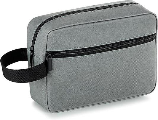 Elviros Travel Toiletry Bag for Women and Men,Lightweight Makeup Bag Hanging Dopp Kit with Shaving Compartment Cosmetic Organizer Small Tool Bag Travel Essentials,Gifts for Men(Dark Grey)