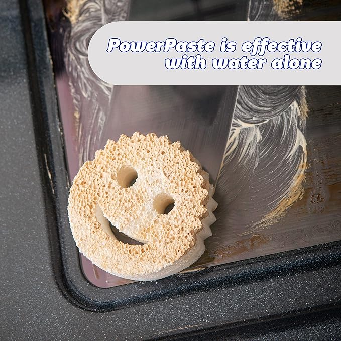Scrub Daddy PowerPaste All Purpose Cleaning Paste Kit - Natural Cleanser + Dye Free Scrub Mommy - 1 Count ( 3 Pack)