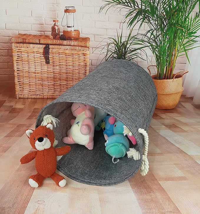 Round Laundry Basket Storage Bins Nursery Hamper Gift Baskets for Home,Office,Home Decor