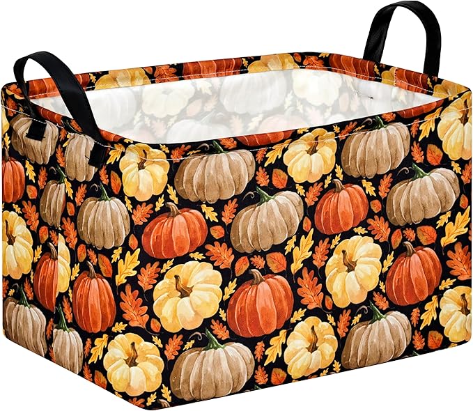 Rec Box Hamper Storage Basket Collapsible Organizer Bin Gift Shelf Baskets for Home and Kitchen Storage