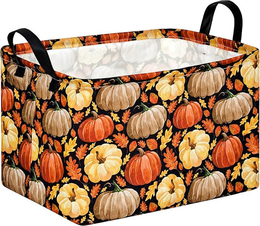 Rec Box Hamper Storage Basket Collapsible Organizer Bin Gift Shelf Baskets for Home and Kitchen Storage