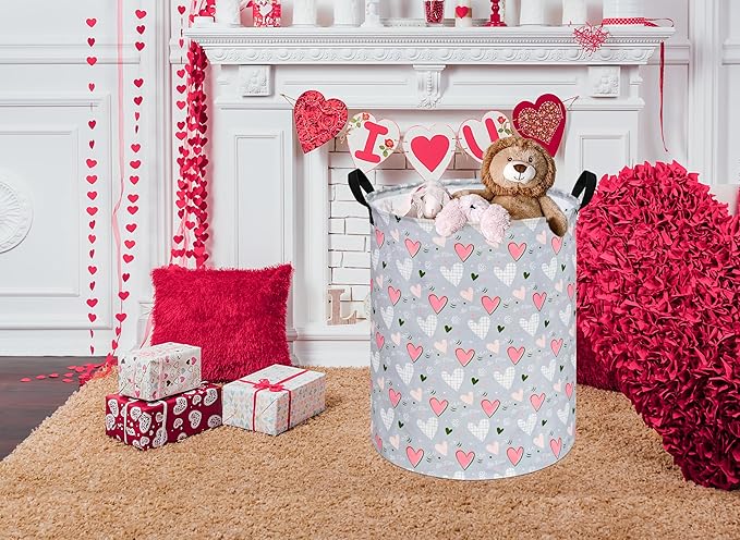 Round Laundry Basket Storage Bins Nursery Hamper Gift Baskets for Home,Office,Home Decor