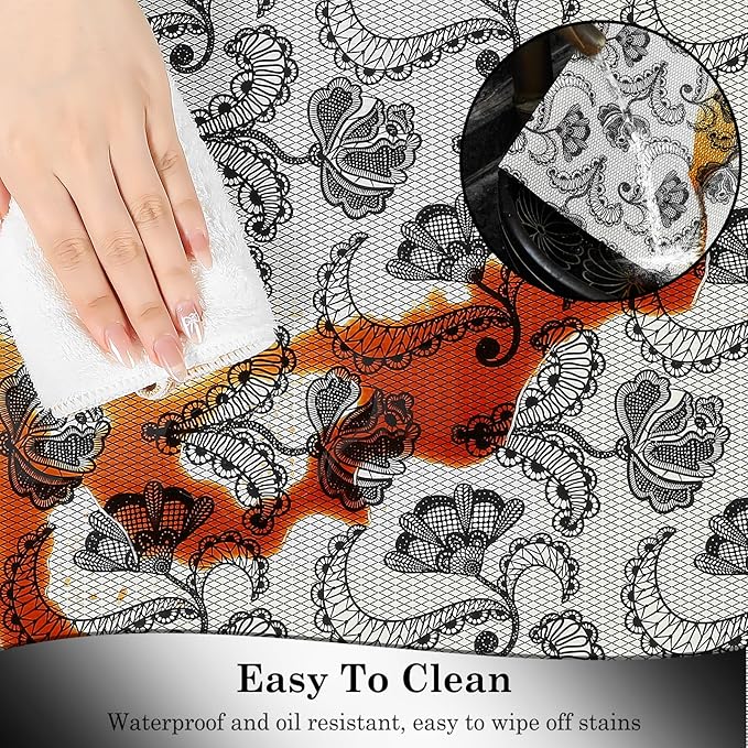 Drawer and Shelf Liner, Non-Slip Kitchen Cabinet Liners Non-Adhesive Thick Strong Grip Waterproof Washable Mats Protect Dresser Shelves Cupboard Bathroom Cabinets, Boho: Floral, 12 in X 20 FT