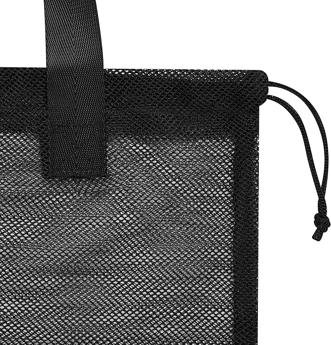 Mesh Laundry Bags with Handles & Double Drawstring Closure – Heavy Duty, Breathable 18 x 24 Inch Nylon for Dorm & Travel – Set of 2