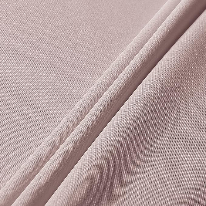 sancua Rectangle Tablecloth - 60 x 120 Inch - Stain and Wrinkle Resistant Washable Polyester Table Cloth, Decorative Fabric Table Cover for Dining Tables, Buffet Parties and Camping, Blush