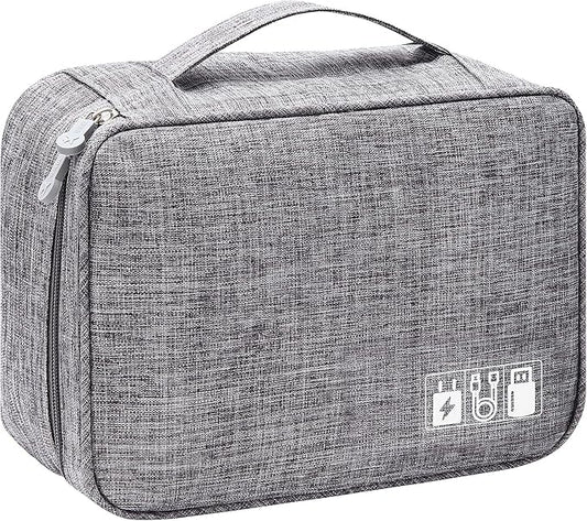 VOCUS Electronics Organizer Travel Cable Organizer Bag for Electronics Accessories, Portable Tech Carrying Large Storage Case for Charger, Cord, Power Bank, Hardware