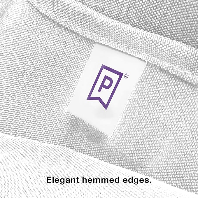 Gee Di Moda Rectangle Tablecloth - 60 x 84 Inch White Table Cloth for 5 Foot Rectangle Tables - Heavy Duty Washable Fabric - for Holiday Party, Dinner, Weddings, Baby Shower & Events