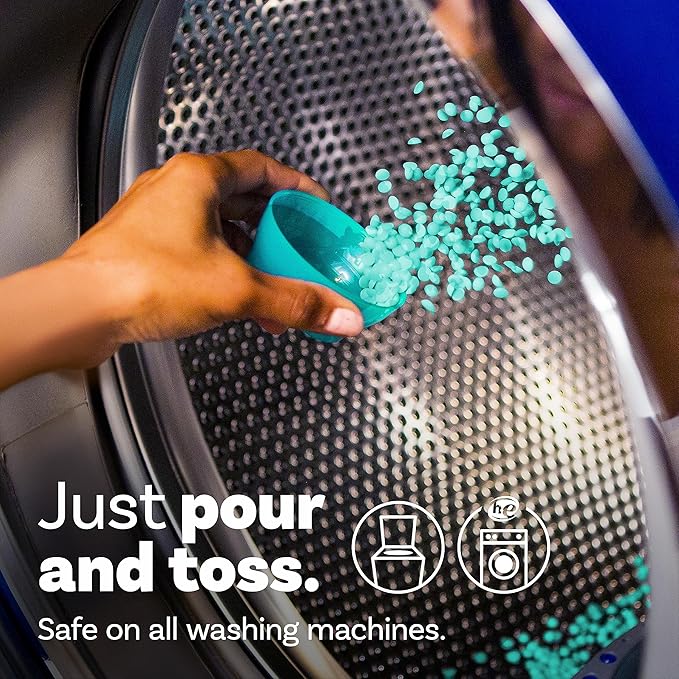 Downy Unstopables In-Wash Scent Booster Beads, Fresh Scent, 30.1 oz, Laundry Beads for Odor Protection, Black